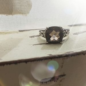 Smoky quartz ring sz 6.75